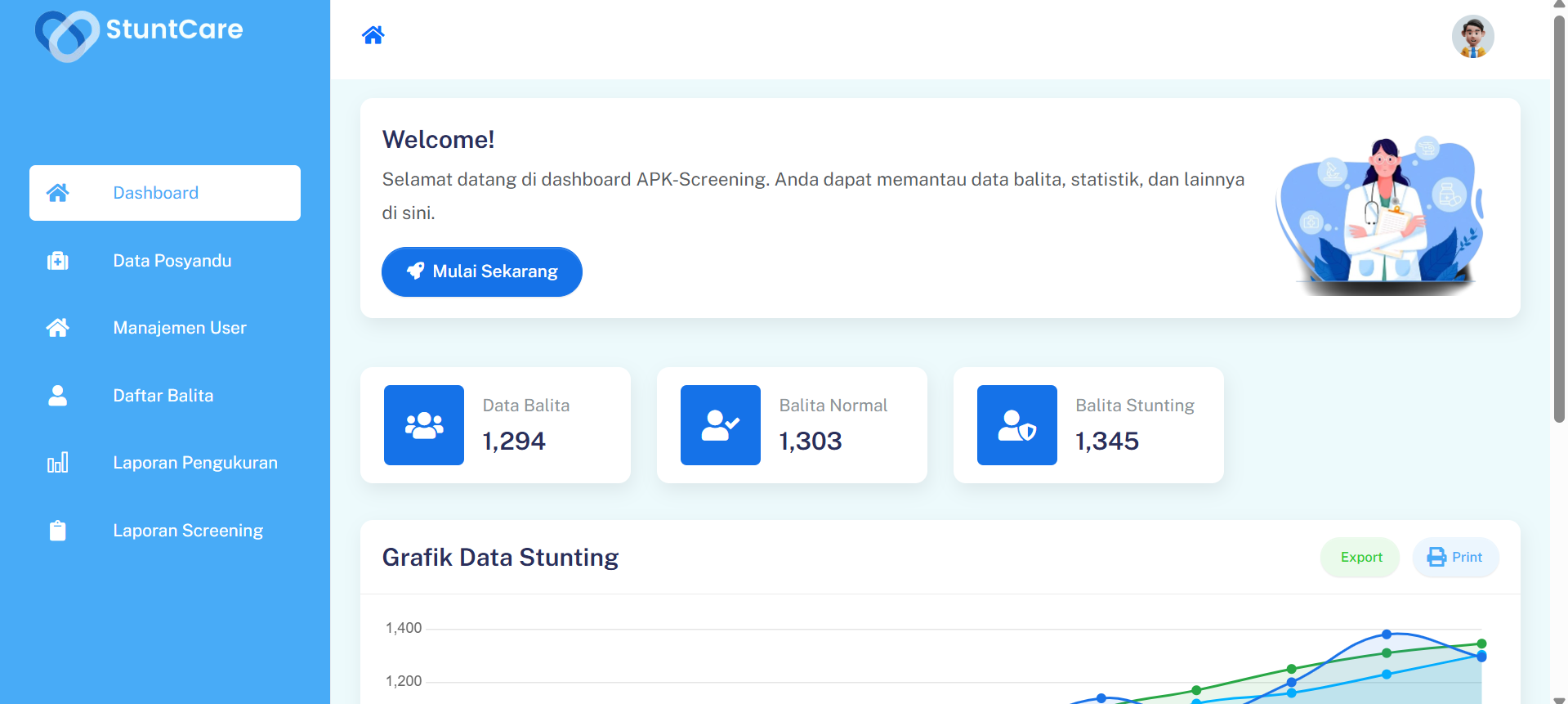 Aplikasi Screening Stunting pada Balita Menggunakan Metode Fuzzy Tsukamoto
