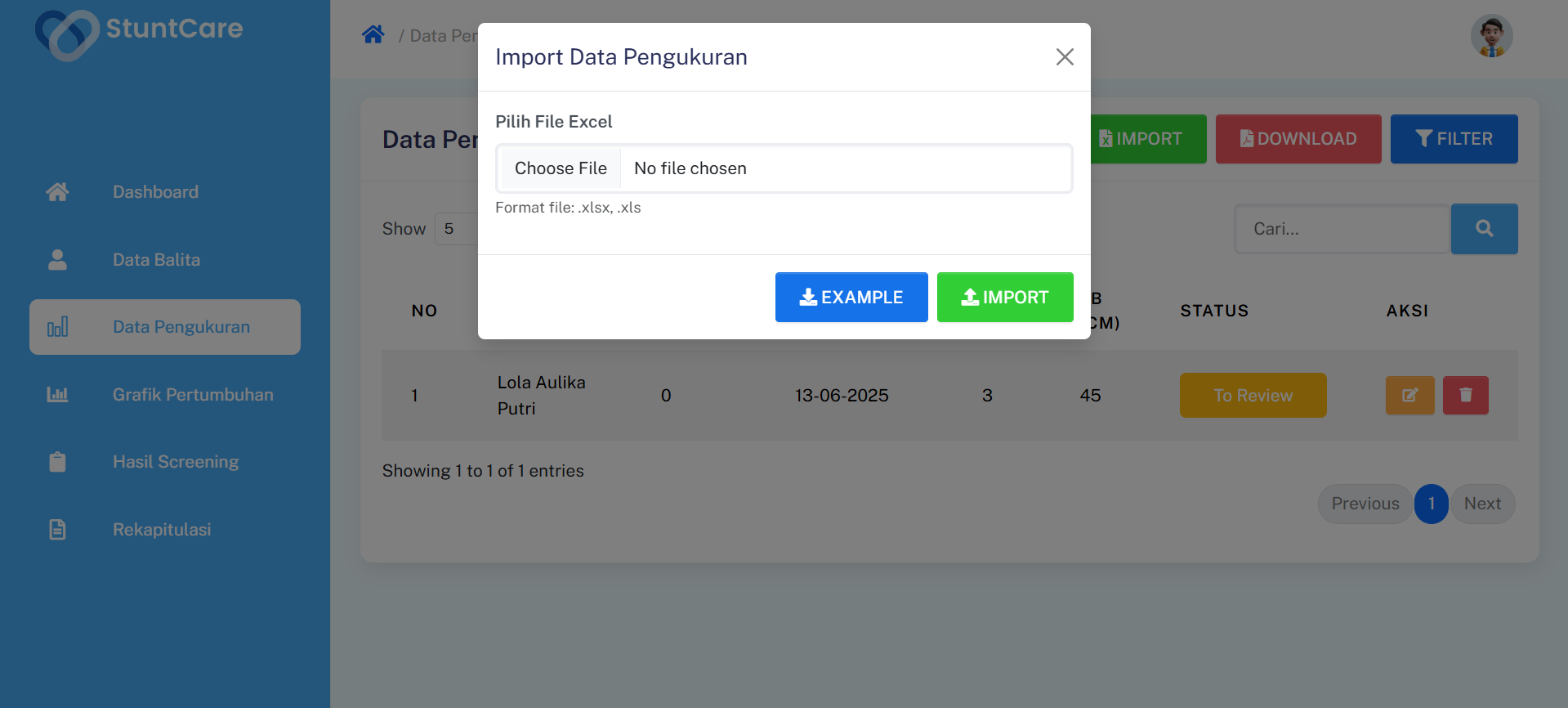 Aplikasi Screening Stunting pada Balita Menggunakan Metode Fuzzy Tsukamoto