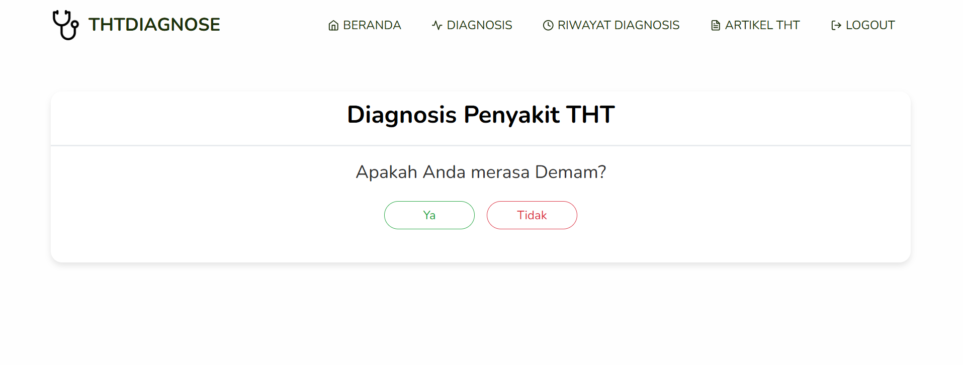 Sistem Pakar Penyakit THT Menggunakan Metode Forward Chaining